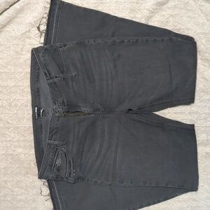 Fashion Nova Charcoal Distressed Jeans